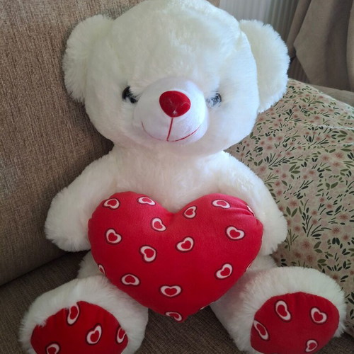 Large plush teddy bear like new, 50cm height