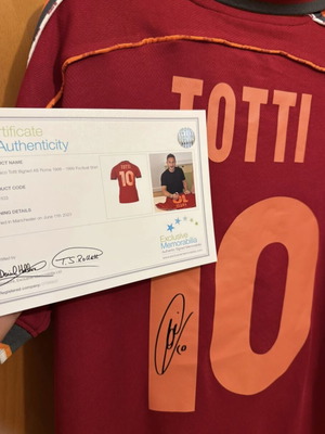 Francesco Totti Signed AS Roma 1998-99 Football Shirt with COA