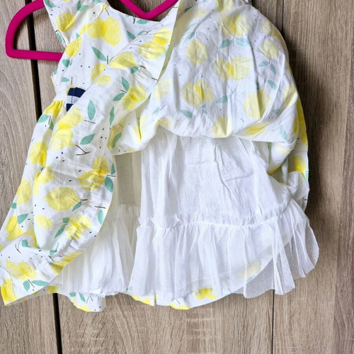 Minoti baby dress like new with lemons size 3-9 months