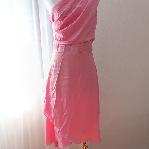 Pink Midi Wonderful Satin Dress, party dress, TFNC LONDON, Medium