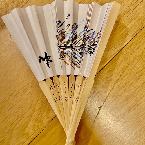Handmade painted fan new, summer accessory