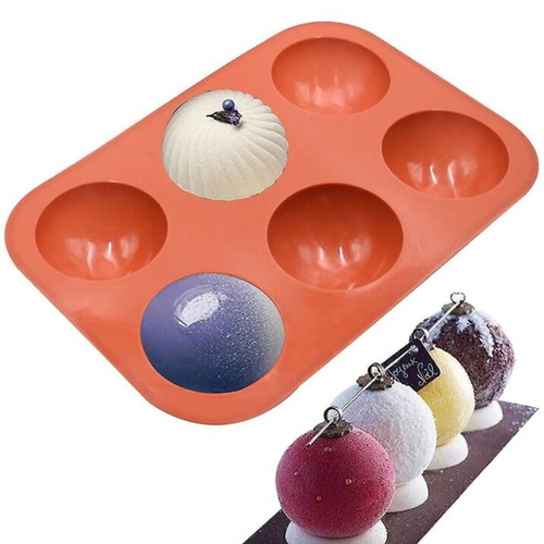 Silicone mold for cupcakes and chocolate bonbons Zola new, 6 cavities