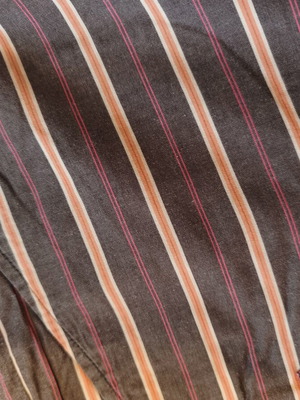 Billabong bermuda shorts used, brown striped, sizes M-L