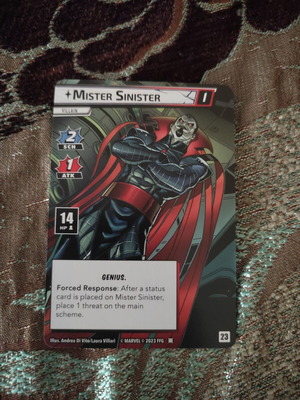 Mister Sinister promo card from Marvel Champions new