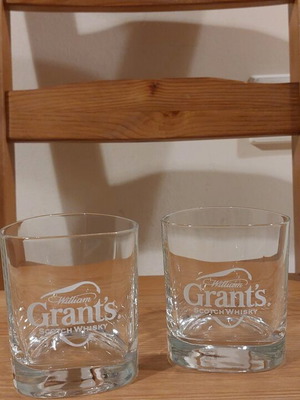 Grant’s whiskey glasses set of 2 like new