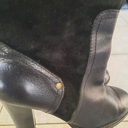 Nine West leather boots like new, size 39, black