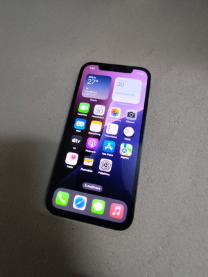 iPhone 12 Black σε άριστη κατάσταση, 64GB, Apple iOS