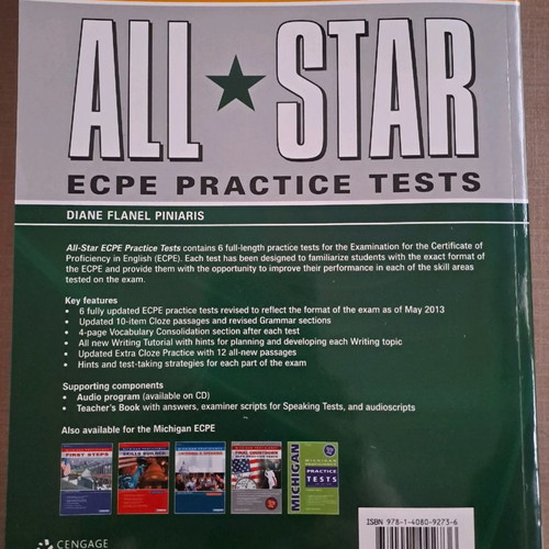 English learning books used for Michigan Proficiency exam