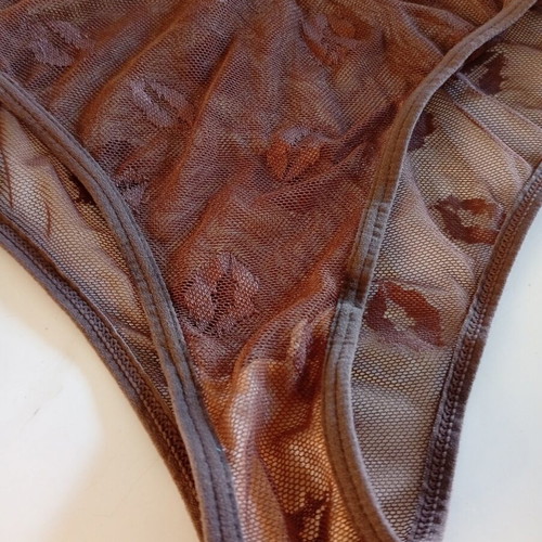 Sexy underwear Shein brown transparent XL, new