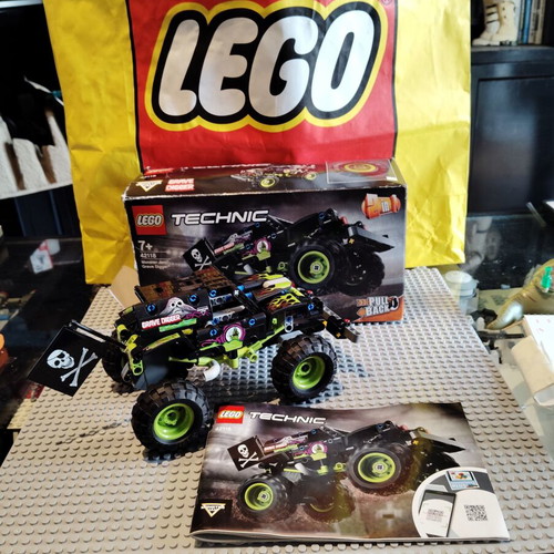 Lego stunt truck and grave digger used