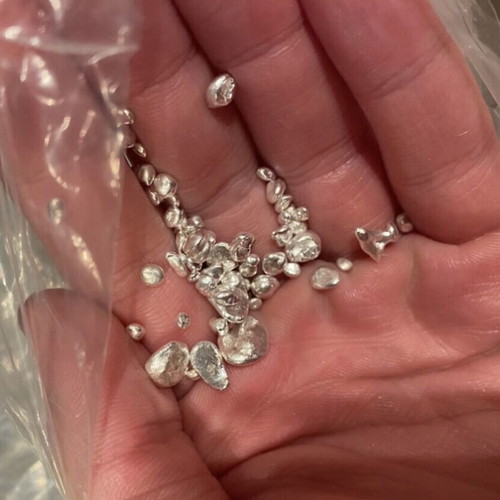 Silver nuggets 0.999 purity 100g new