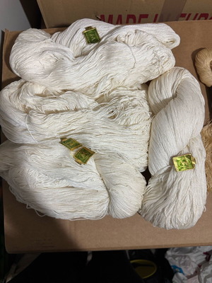 Egyptian yarn set of 8 pieces new, butterfly lace thread