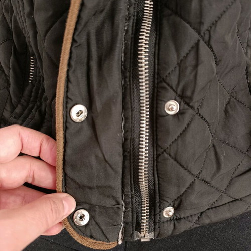 Voyelles Black Women's Quilted Autumn Jacket S Used