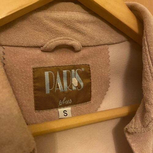 Suede jacket pink like new small