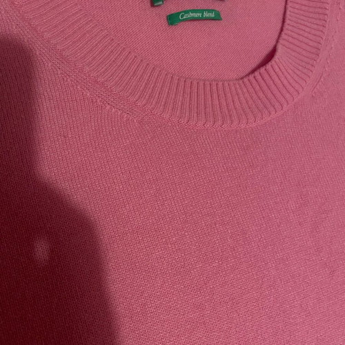 Benetton plus size wool and cashmere pink vest like new, large