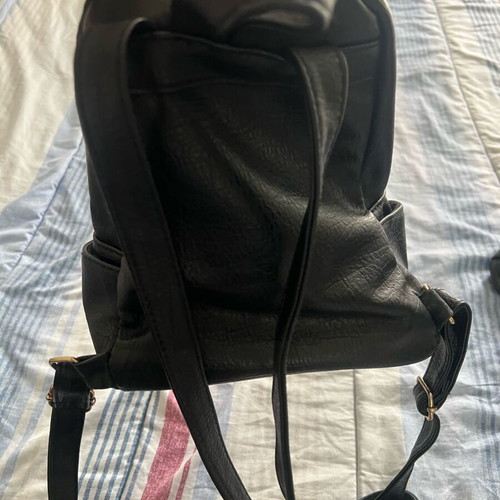 Backpack black used with 5 compartments