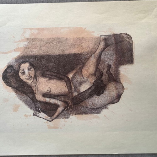 Love Drawings by Petrinel Gochev used, high-quality print 32x45cm