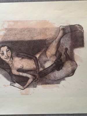 Love Drawings by Petrinel Gochev used, high-quality print 32x45cm
