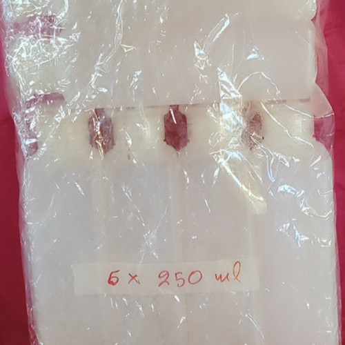 Plastic cosmetic packaging set 6x250ml new