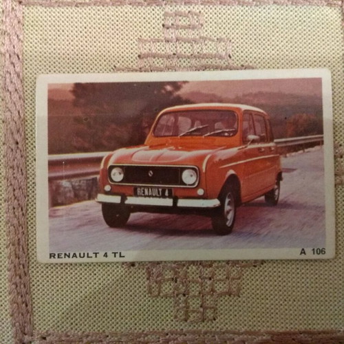 DANDY collectible card Renault 4 TL used, A106