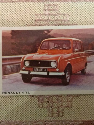 DANDY collectible card Renault 4 TL used, A106