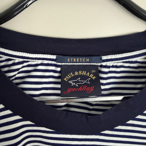 Paul & Shark Yachting Stretch striped men's t-shirt 3XL like new