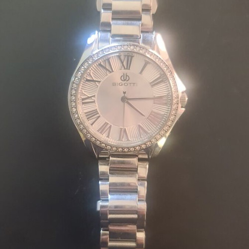 Bigotti quartz watch like new unisex stainless steel bracelet