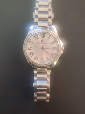 Bigotti quartz watch like new unisex stainless steel bracelet
