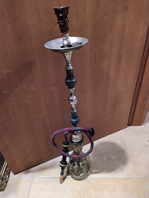 Hookah very old used, height one meter
