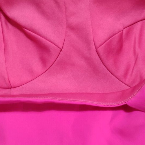 Fervente fuchsia dress No 38 like new with shoulder ties