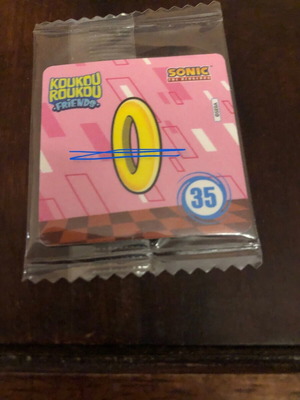 Koukouroukou Sonic Sticker Number 35 New