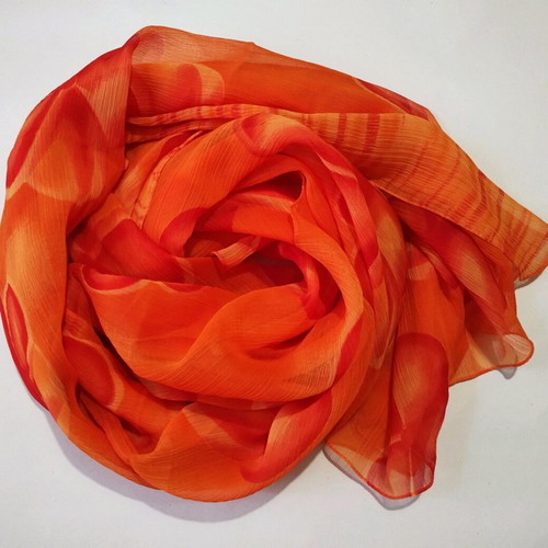 Orange Pareo/Scarf Aqua Mare