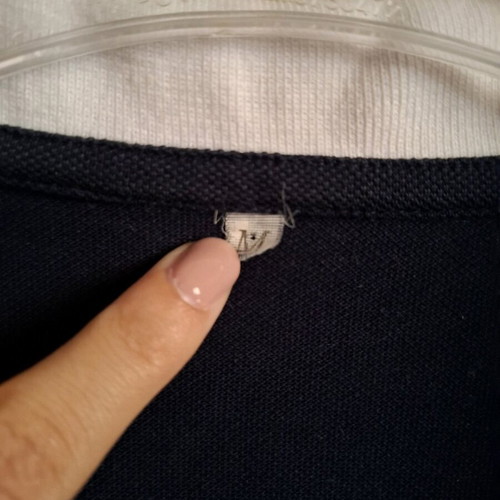 Polo shirt Monaco yacht medium size like new, cotton, white and blue