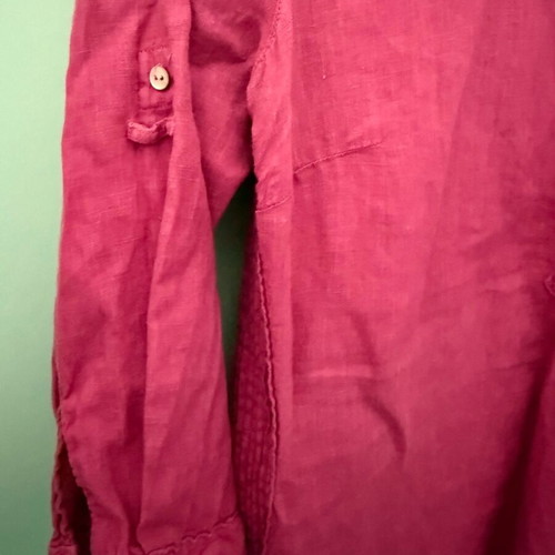 Massimo Dutti fuchsia shirt with pintuck details