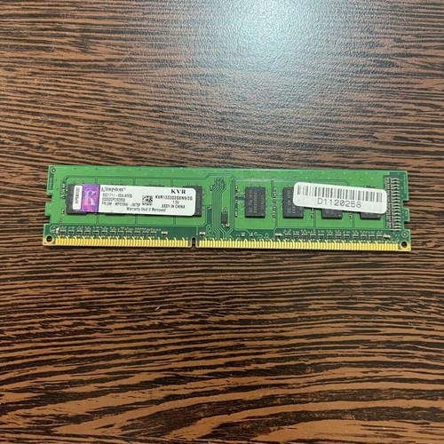 Kingston 2GB DDR3 DIMM Desktop RAM used, PC3-10600, 1333MHz
