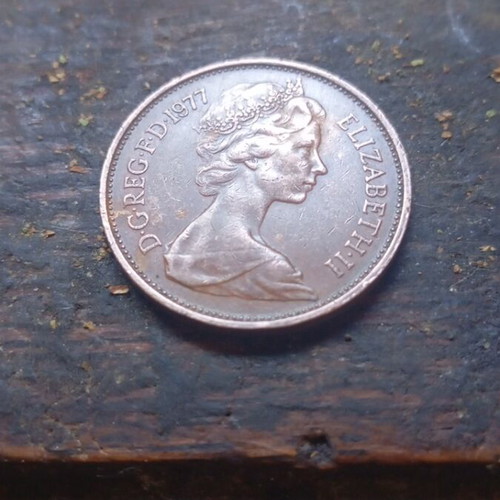 2 Pence 1977 UK used coin