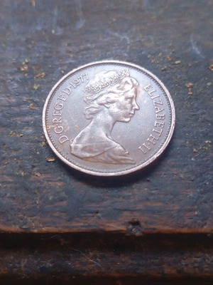 2 Pence 1977 UK used coin