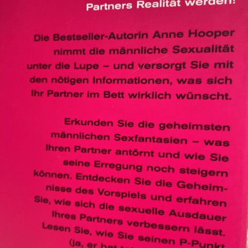 Was Männer wirklich wollen book new, Anne Hooper, German language