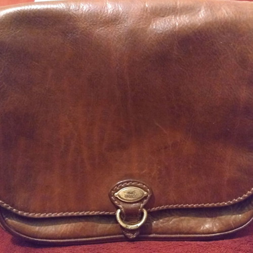 The Bridge women's leather shoulder bag like new brown