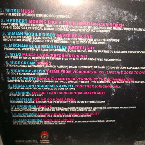 The Rock Dance CD used, electro dance rock anthems
