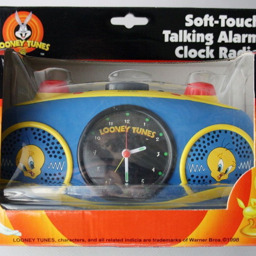 Looney Tunes Tweety ραδιόφωνο ξυπνητήρι με απαλή αφή 1998