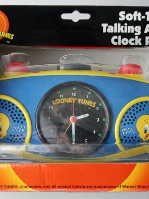 Looney Tunes Tweety ραδιόφωνο ξυπνητήρι με απαλή αφή 1998