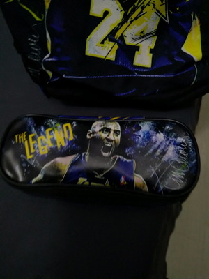 Kobe Bryant school bag with pencil case
