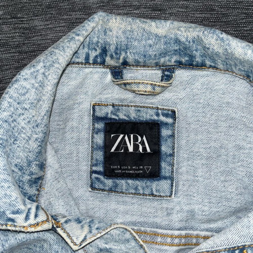 Men's Denim Jacket Zara Acid Wash size Small like new