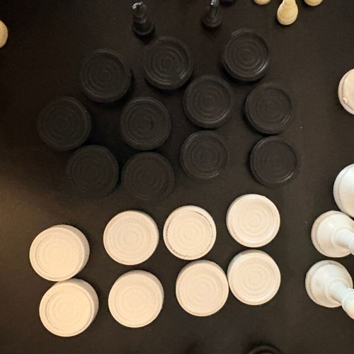 Chess and Checkers Replacement Pieces, 4 Incomplete Sets