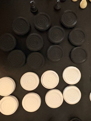 Chess and Checkers Replacement Pieces, 4 Incomplete Sets