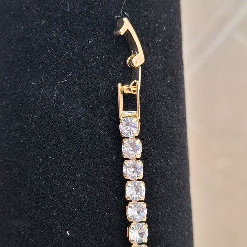 Bracelet new 17 cm gold and silver