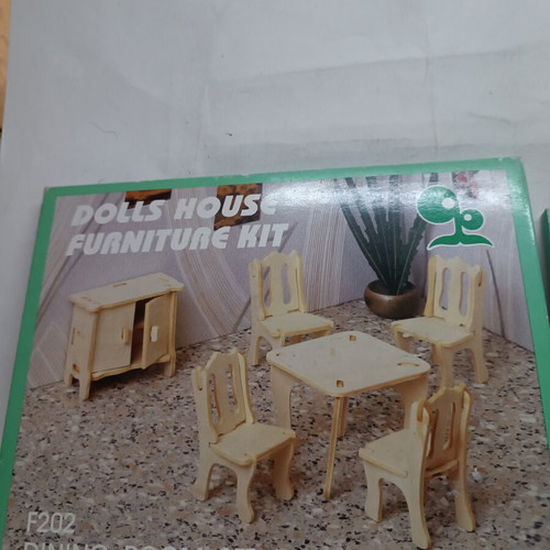 Wooden Craft Set 2 Pieces New, Natural Color