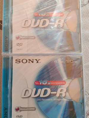 Sony DVD-R δίσκοι, σφραγισμένοι, vintage, πακέτο 2