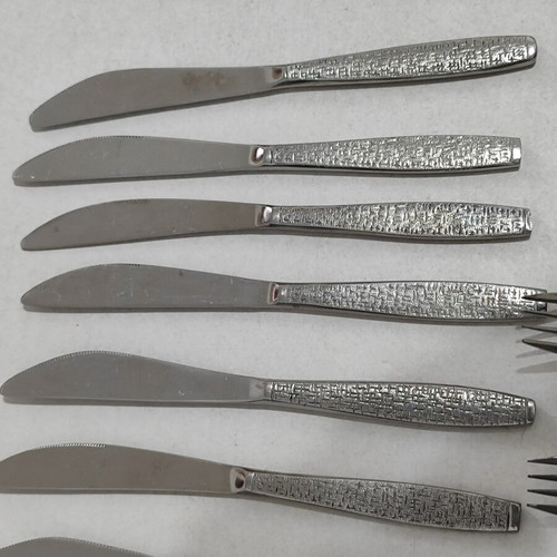 TWA Vintage Cutlery Set used, airline knives forks spoons